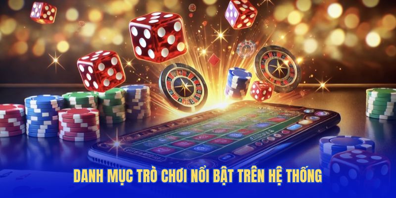 Danh mục trò chơi nổi bật trên hệ thống